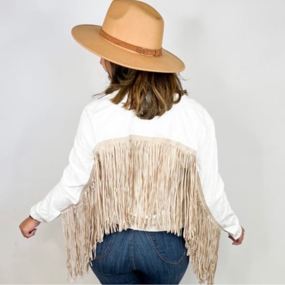 Judy Blue White Denim Jacket - Picture 5 of 8